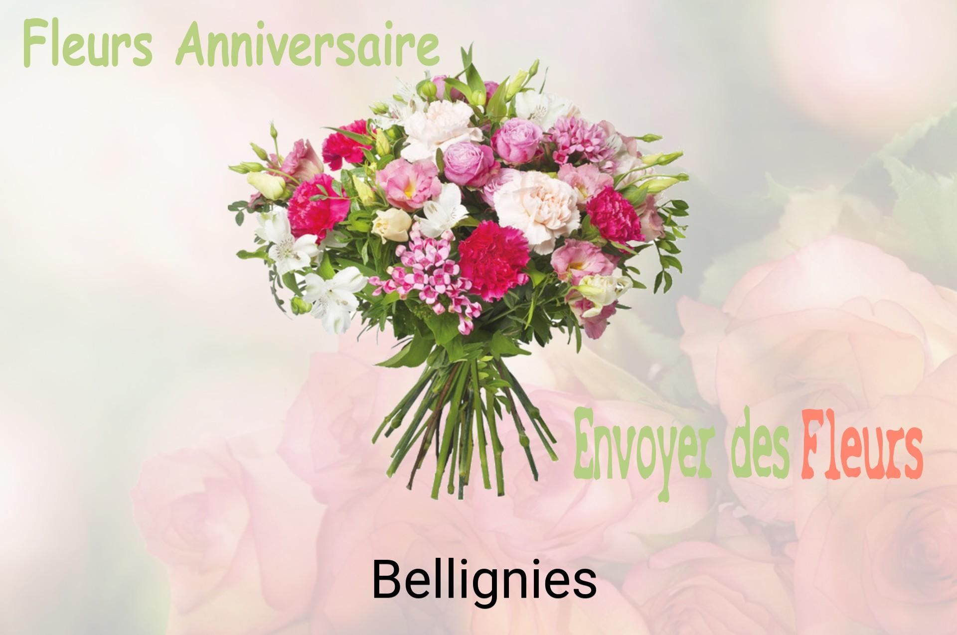 Bouquet de fleurs d’anniversaire livré à Bellignies